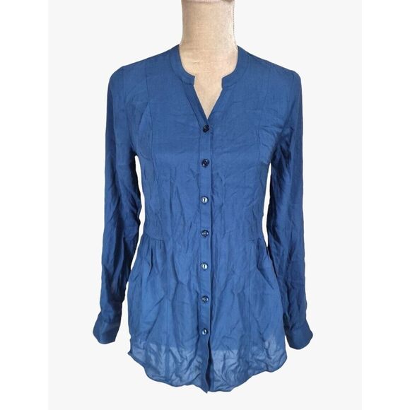 ✨Anthropologie ModCloth Trusty Travel Button Up Sz 1X Tunic Top✨ - Picture 3 of 10